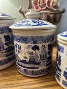 Blue Willow canister set