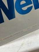 1993 Double sided American Express metal sign