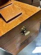 Nice clean shoeshine wooden box