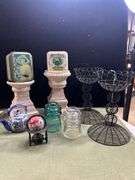 Nice lot of decor -old glass insulators and more