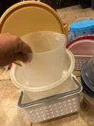 Plastic ware-disposable bowl covers-partial box of coffee