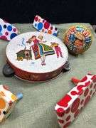 Good lot of old Tin litho noisemakers/party toys