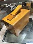 Nice clean shoeshine wooden box