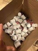 Plastic ware-disposable bowl covers-partial box of coffee