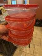 Plastic ware-disposable bowl covers-partial box of coffee