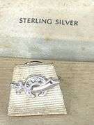 Look it up! Vintage Sterling Silver Rhinestone Mason MasonicShriner Tac Hat Pin