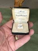 Look it up! Vintage Sterling Silver Rhinestone Mason MasonicShriner Tac Hat Pin