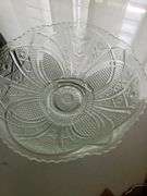 Vintage McKee Glass Centerpiece Bowl and Stand