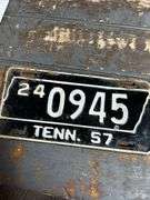 Matching set of 1957 Giles County Tennessee automobile plates