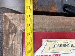 Awesome! Framed Pulaski Pearl 25lb corn meal Richland Mills bag from Pulaski TN