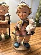 Early boy and girl Hummel figurines (unmarked)