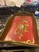Wood serving tray