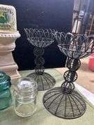 Nice lot of decor -old glass insulators and more
