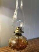 Early finger lamp with embossed designs