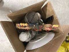 Box lots of glassware-scabbard and more ! See all photos