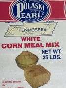 Awesome! Framed Pulaski Pearl 25lb corn meal Richland Mills bag from Pulaski TN
