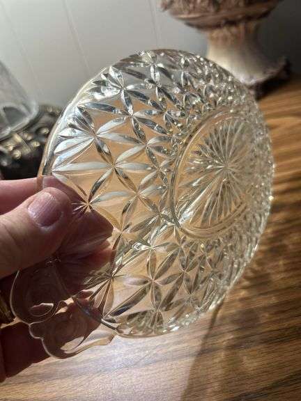 Nice clear glass divided service tray