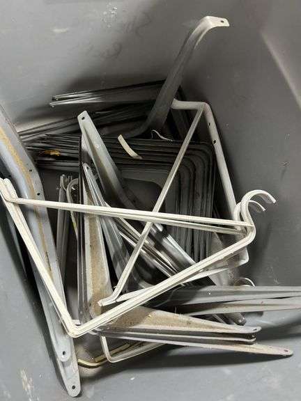Tub of shelf brackets