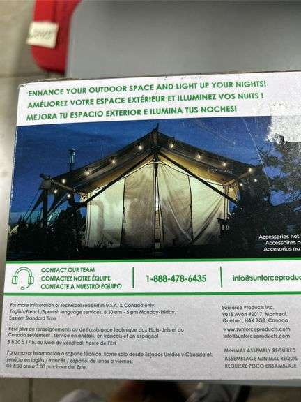 Sun force, solar string light 18 LED bulbs
