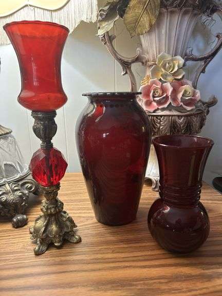 Nice lot of Ruby Red glass