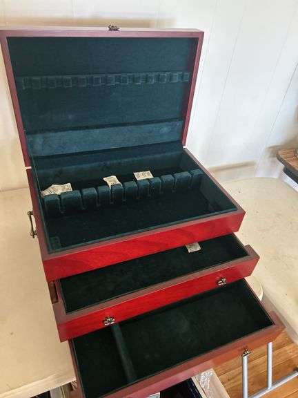Large silverware chest