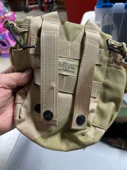 Military hat, and multipurpose pouch
