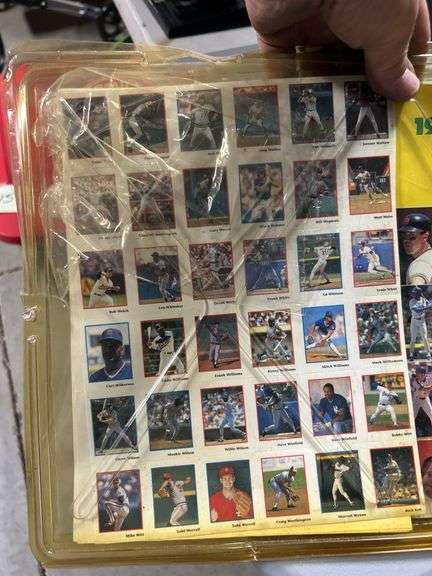 1990 baseball players, trivia sticker kit ￼