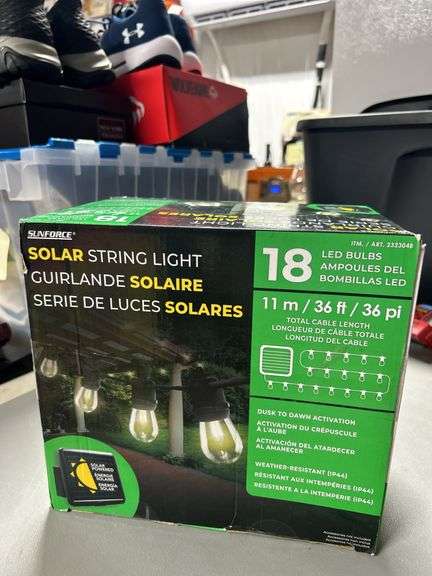 Sun force, solar string light 18 LED bulbs