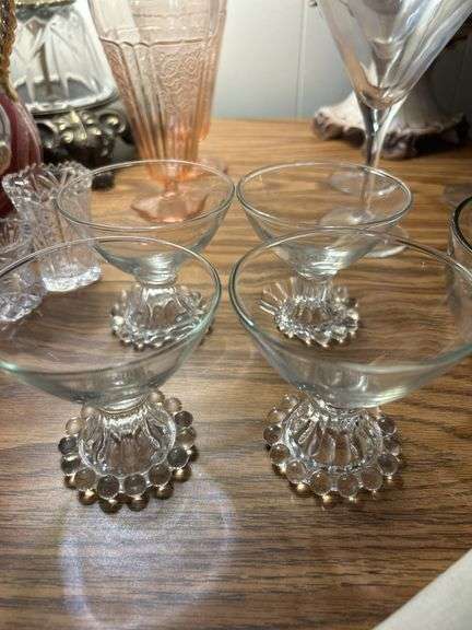 Candlewick set 4 martini glasses