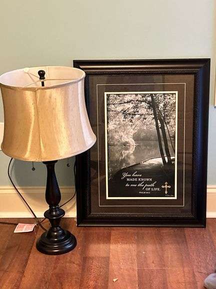 Religious picture and beautiful lamp