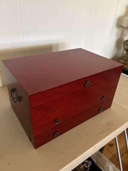 Large silverware chest