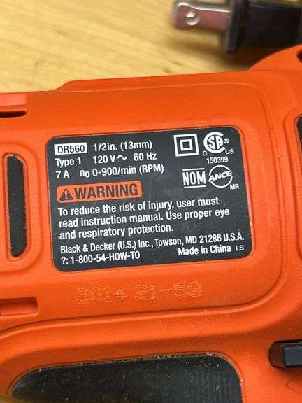 Like new Black & Decker seven amp drill