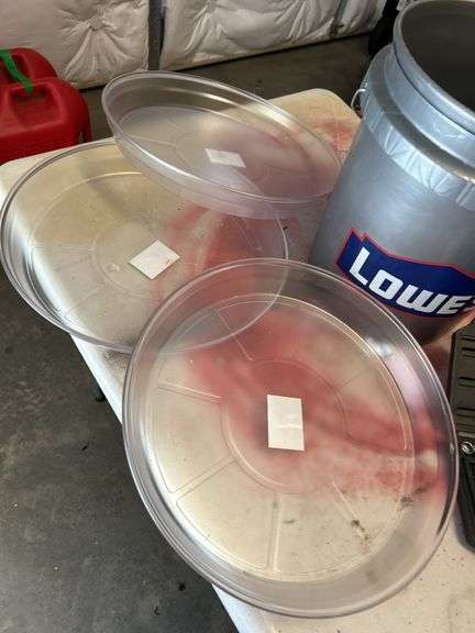Large 15” Plant saucers -Lowe’s bucket and bit set
