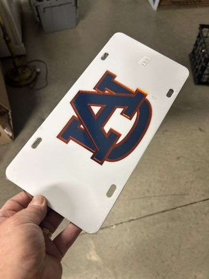 Nice Auburn thick well made auto tag