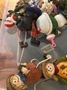 Crate of Christmas decor