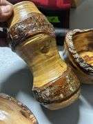 Beautiful Live edge handmade pieces -bowls-candle stand