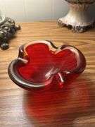 Murano glass ashtray, Mid-Century Modern