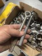 Tray of sockets and ratchets assorted sizes and makes
