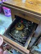 Great lot!! Nice wood jewelry box loaded with jewelry-see all photos