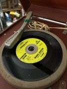 Vintage Tele-Tone Record player with record