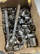 Tray of sockets and ratchets assorted sizes and makes
