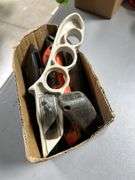 Tray of box cutters