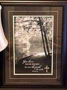 Religious picture and beautiful lamp