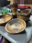 Beautiful Live edge handmade pieces -bowls-candle stand