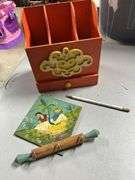 First national bank, pencil utensil holder and recipe box ￼