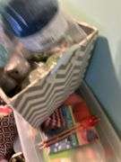 Large tub and bags of yard and crafting items