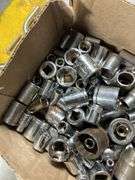 Tray of sockets and ratchets assorted sizes and makes