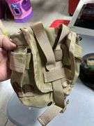 Military hat, and multipurpose pouch