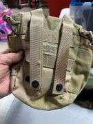 Military hat, and multipurpose pouch