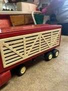vintage Tonka Livestock Semi Tractor Trailer Truck.